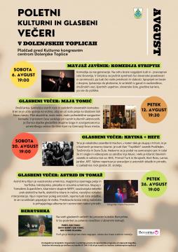 Poletni kulturni in glasbeni večeri